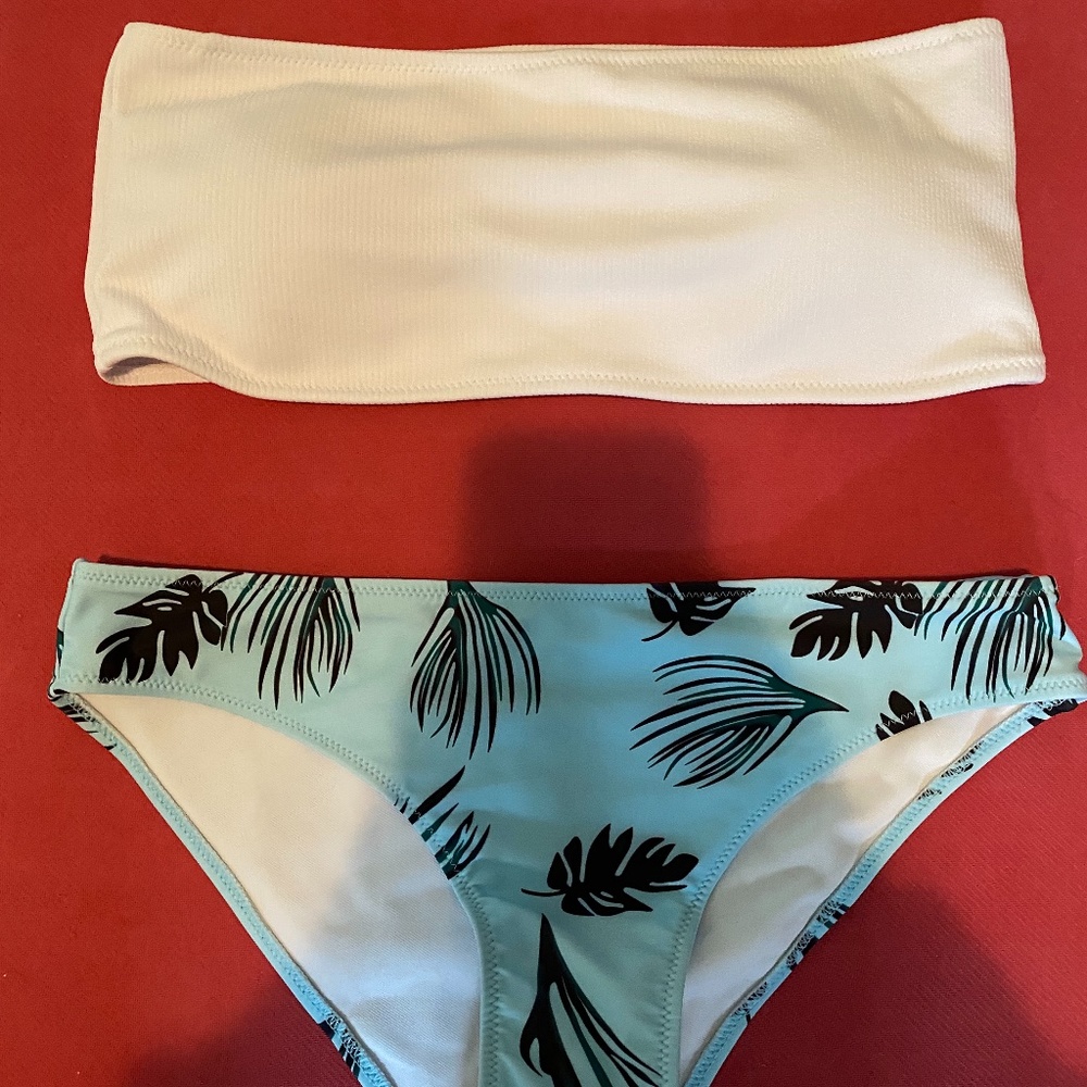 Shein Bandeau Bathing Suit